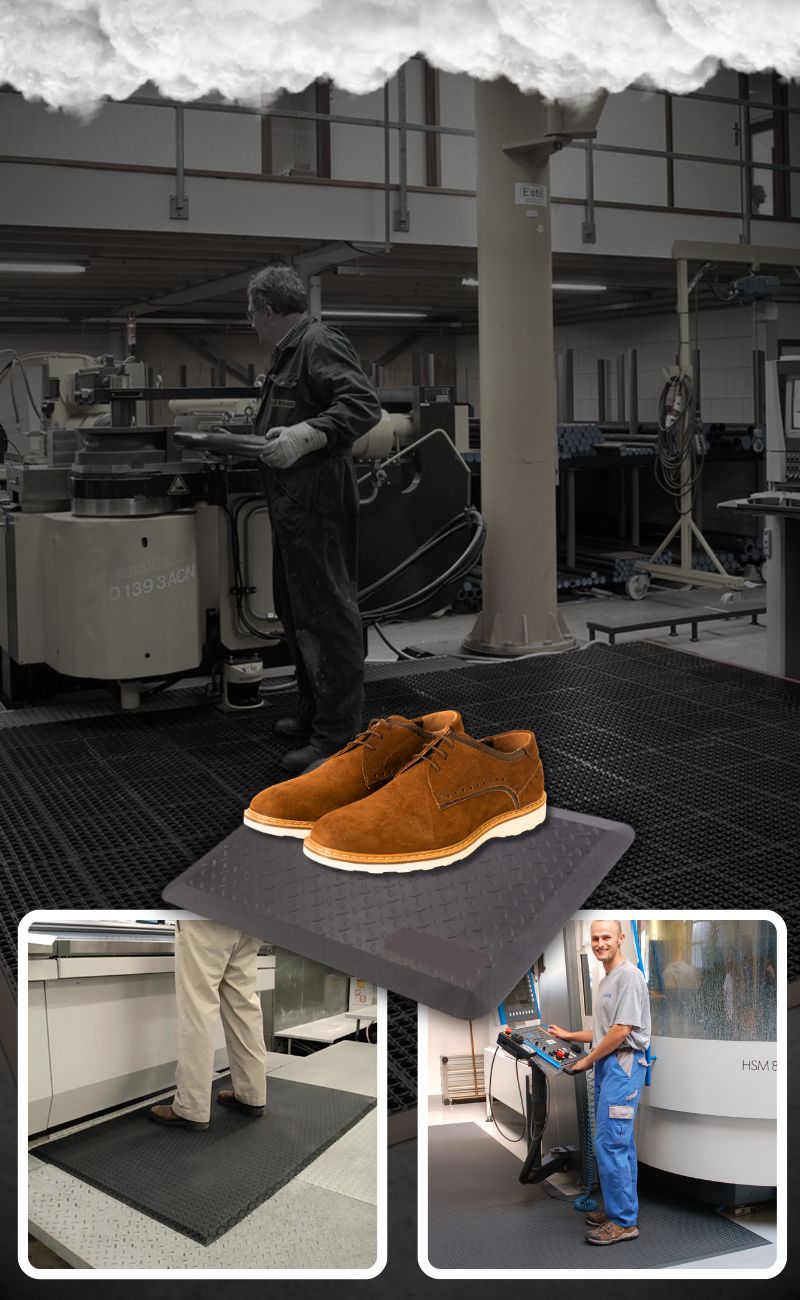Le tapis anti-fatigue, fondamental pour le bien-être au travail